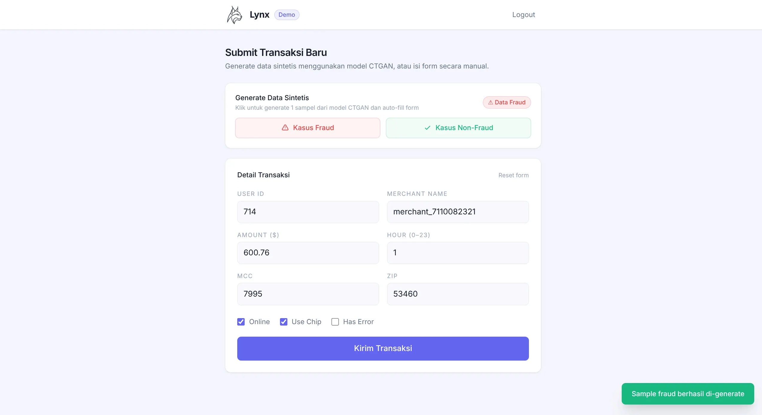 12 · Demo page showcase